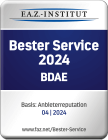 Siegel FAZ 2024 - Bester Service